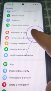 Show taps : on any screen 2